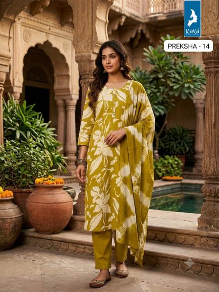 Kaya preksha 3pcs a line kurtis wholesale